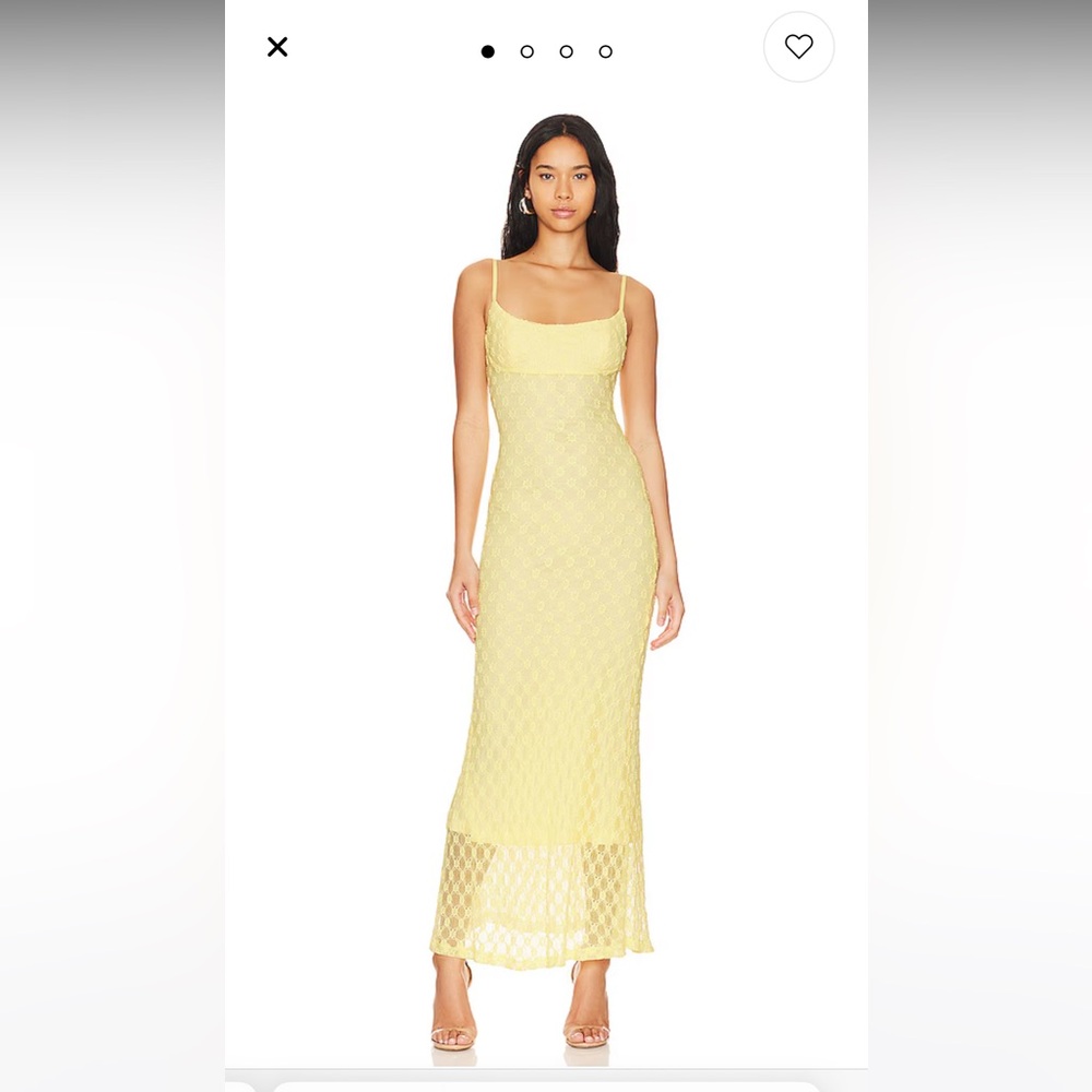 Bardot adoni maxi dress in yellow
